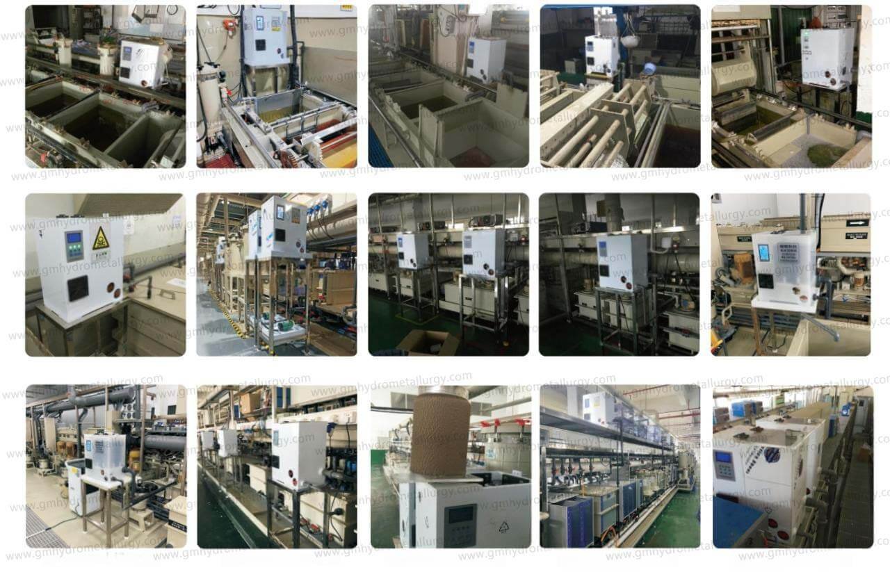 Precious metal electrolytic recovery equipment installation site