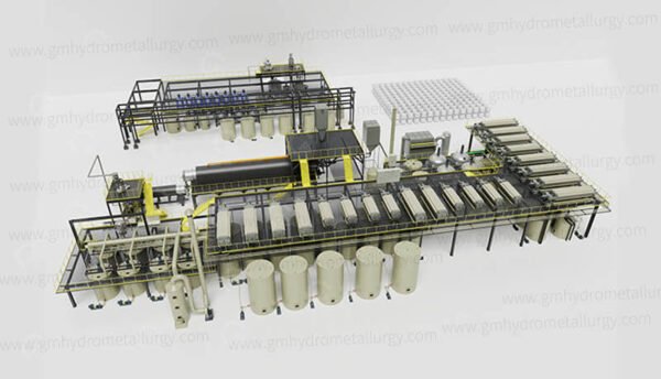 LFP battery black mass hydrometallurgical machine