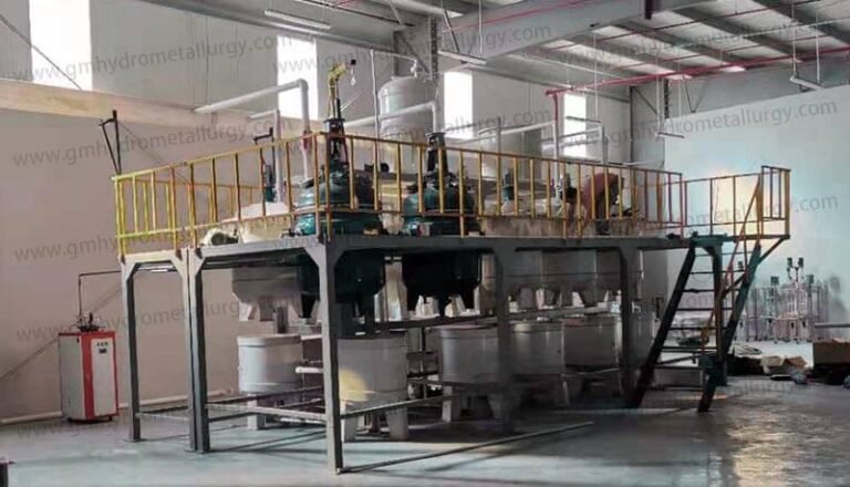 Gold refining production line