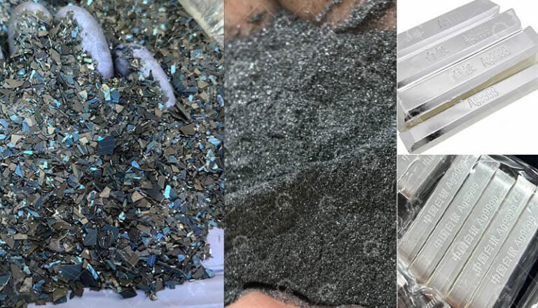 Silver Recovery from Solar Panel Silicon Cells