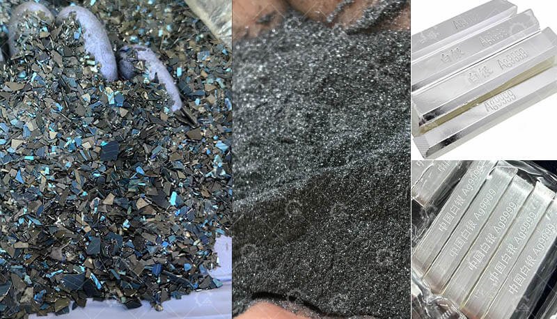 Silver Recovery from Solar Panel Silicon Cells