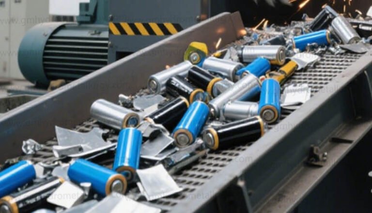 Lithium battery crushing and disassembly