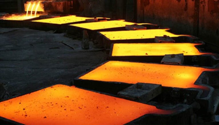 Fire Refining Crude Copper