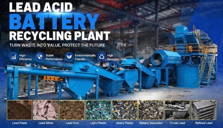 Crushing and Sorting of Waste Lead-Acid Batteries