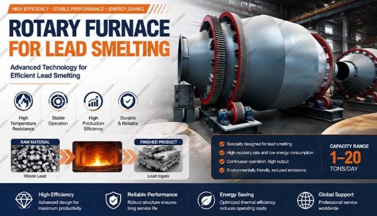 rotary furnace for lead smelting