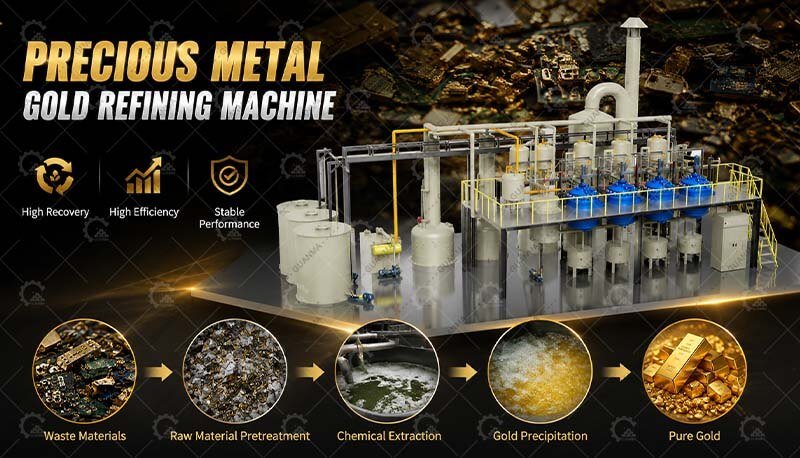 Precious Metal Gold Refining Machine