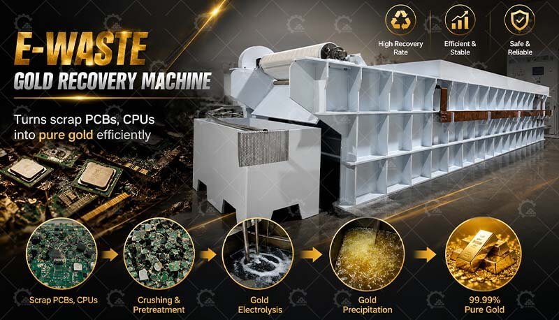 e-waste gold recovery machine